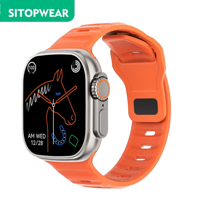 2023 NEW Smart Watch Ultra Men Women Smartwatch Bluetooth Calls Temperature Measuring Health Monitoring Wireless Charging 49mm